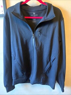 Mack Weldon Men’s Navy Full‑Zip Sweater Jacket